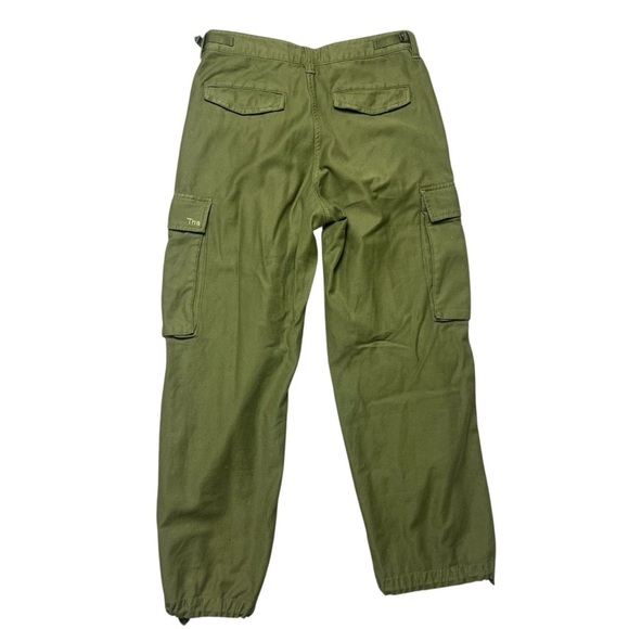 TNA Aritzia Cargo Pants Olive Camo Green Size 6 - Picture 2 of 7